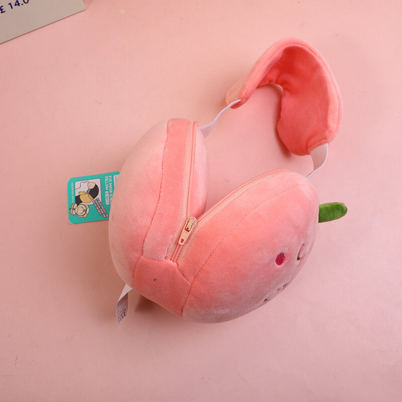 Occhiello e cuscino per il collo 2 in 1 - Rosa