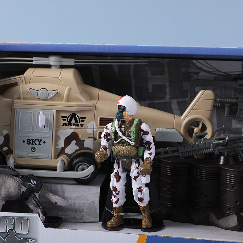 Set di giocattoli militari per l'aeronautica inerziale (compresi 3 pezzi AG13 a bottone)