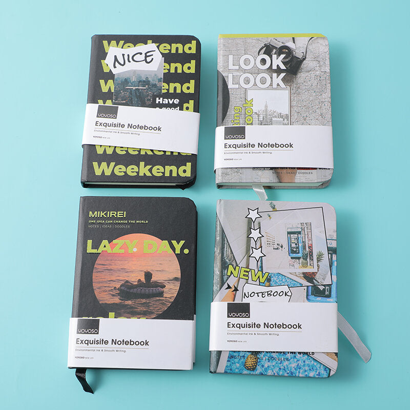 Fine settimana narrativo in brossura A6-pagine a righe orizzontali