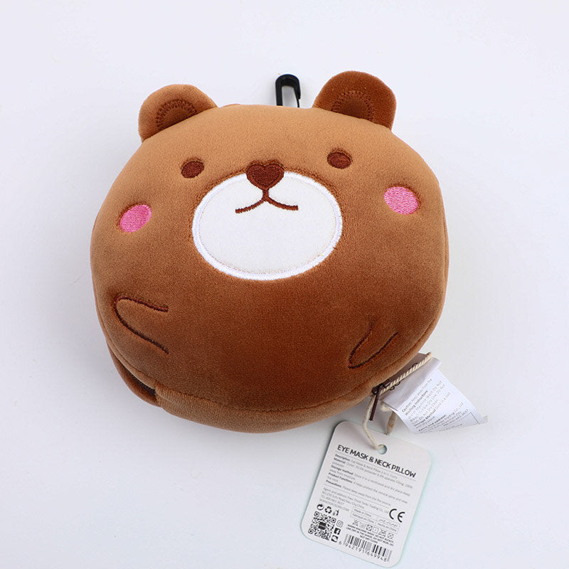 Occhiello e cuscino per il collo 2 in 1 - Curry