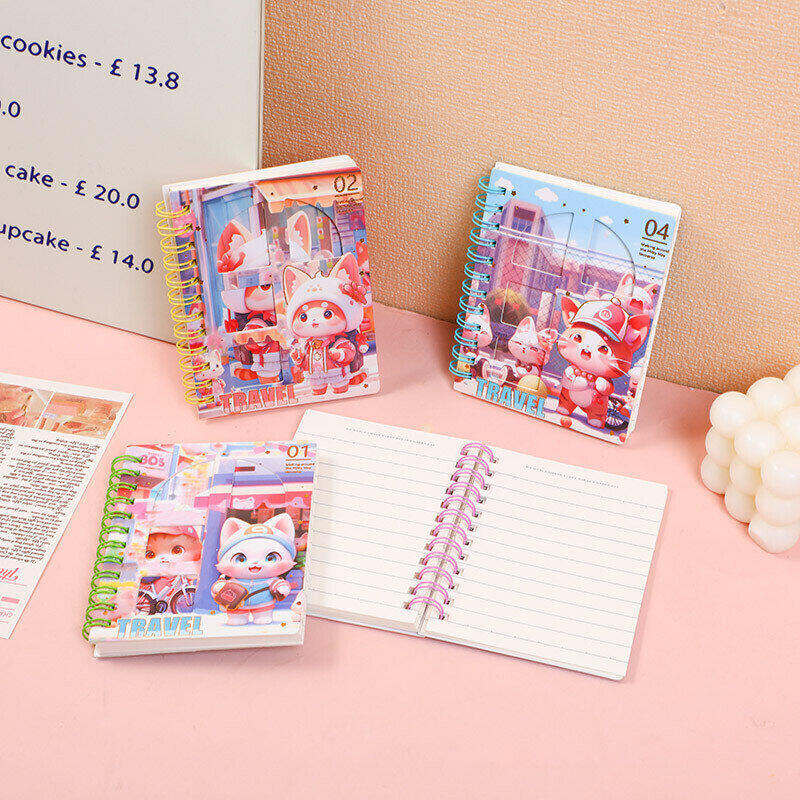 Libro a spirale per le vacanze Bubbling Meow - Pagina interna orizzontale 70 pezzi