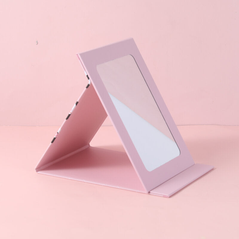 YOYO Panda serie simpatico specchio pieghevole di carta rosa