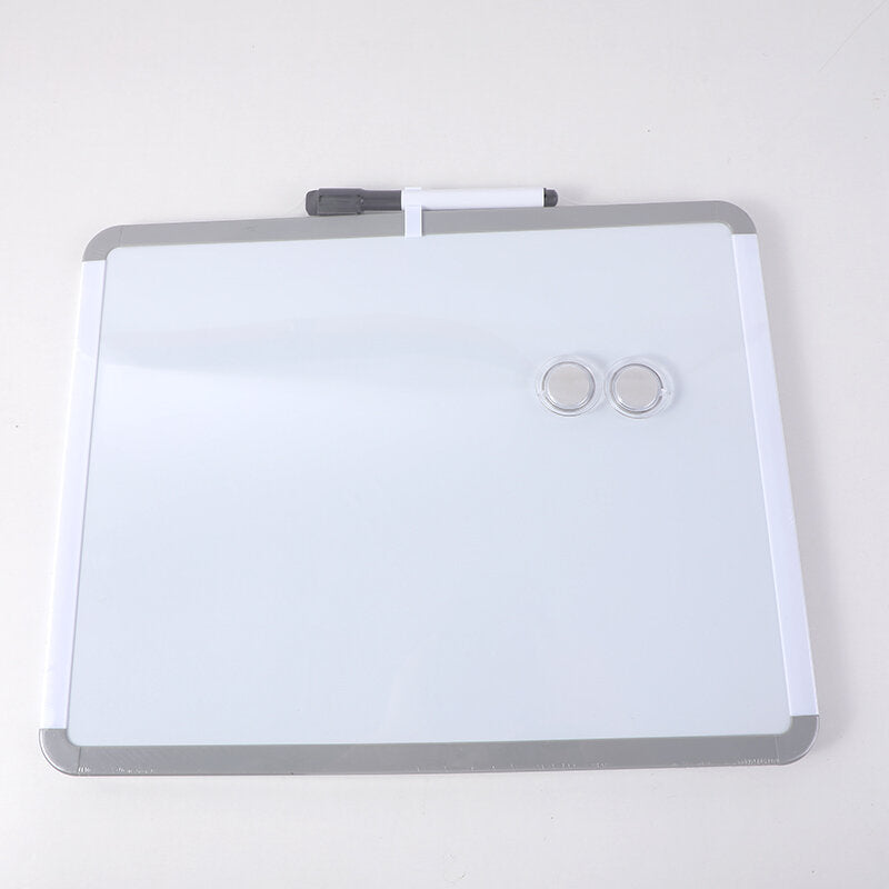 Lavagna magnetica con cornice nera e penna cancellabile