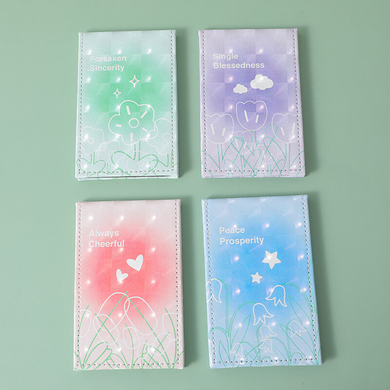 Specchio infrangibile pieghevole con sfumatura di colore del campo di fiori