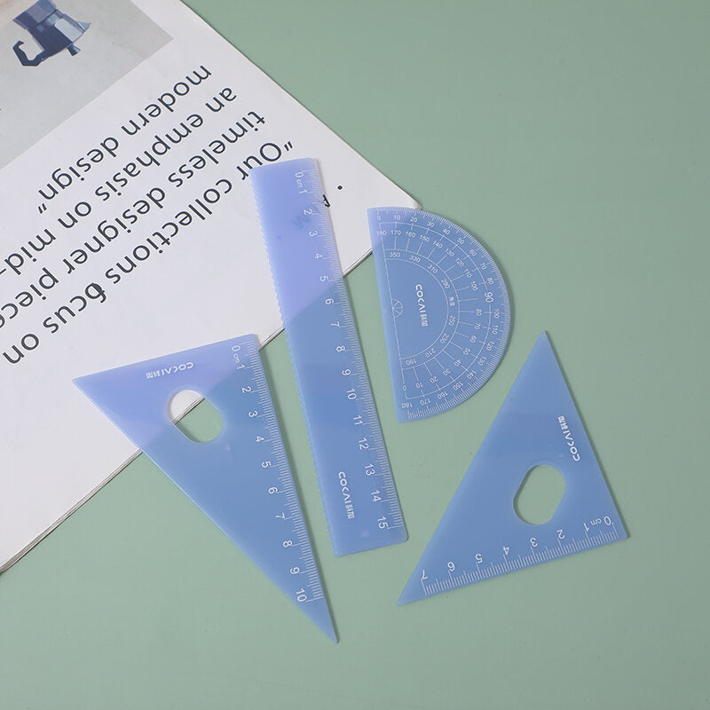 Set di righelli colorati Macaron – 1 pezzo