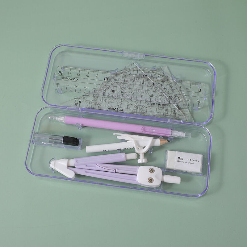 Set di 9 pezzi con bussola e righello– 1 pezzo