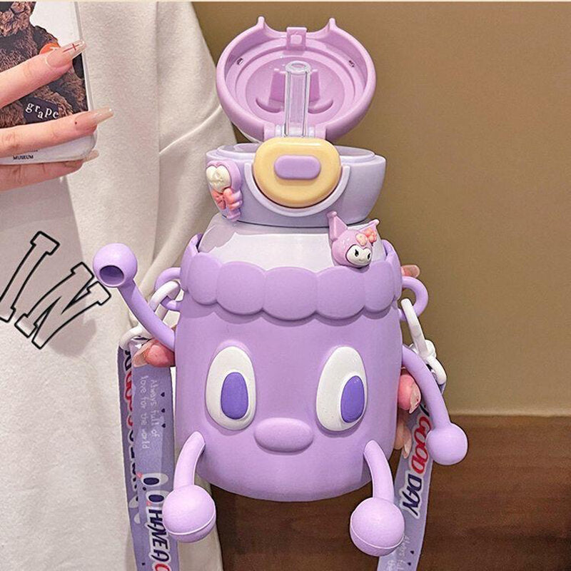 Tazza termica Bear Fun da 500 ml-viola