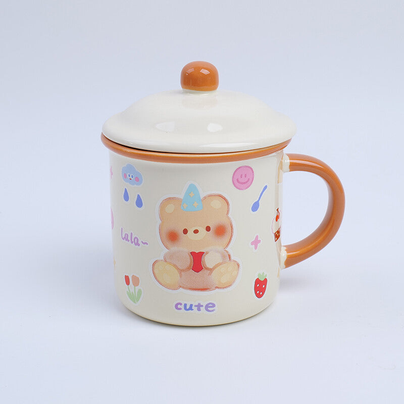 Tazza in ceramica con simpatico cartone animato - 400 ml