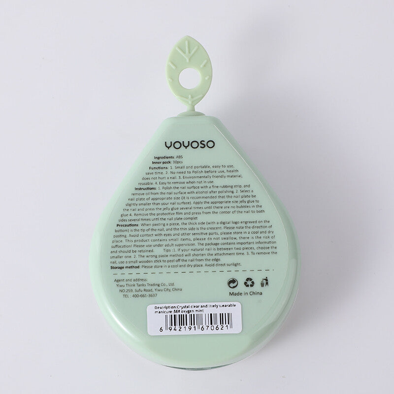 Manicure indossabile, cristallina e vivace - 56# ossigeno menta