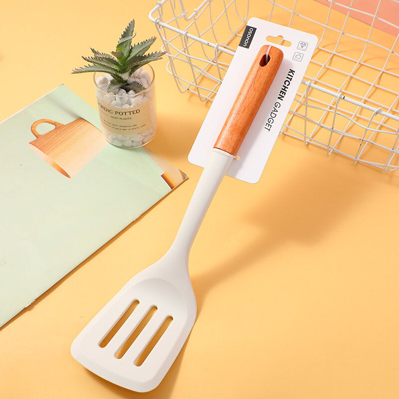 Utensili da cucina in silicone in stile nordico - giradischi a scanalatura