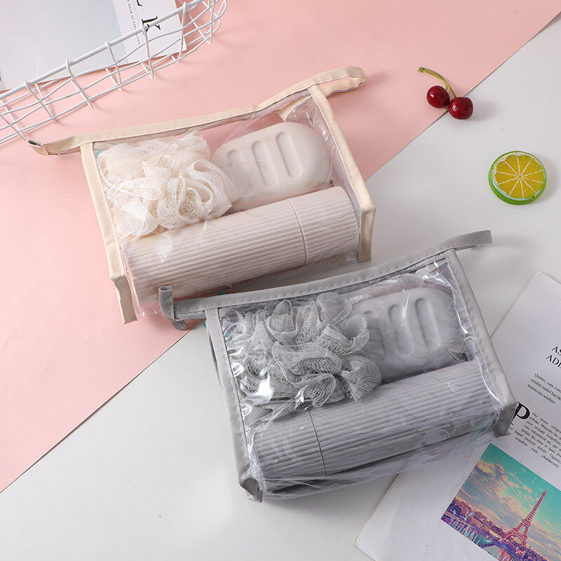 Set da toilette con borsa a triangolo