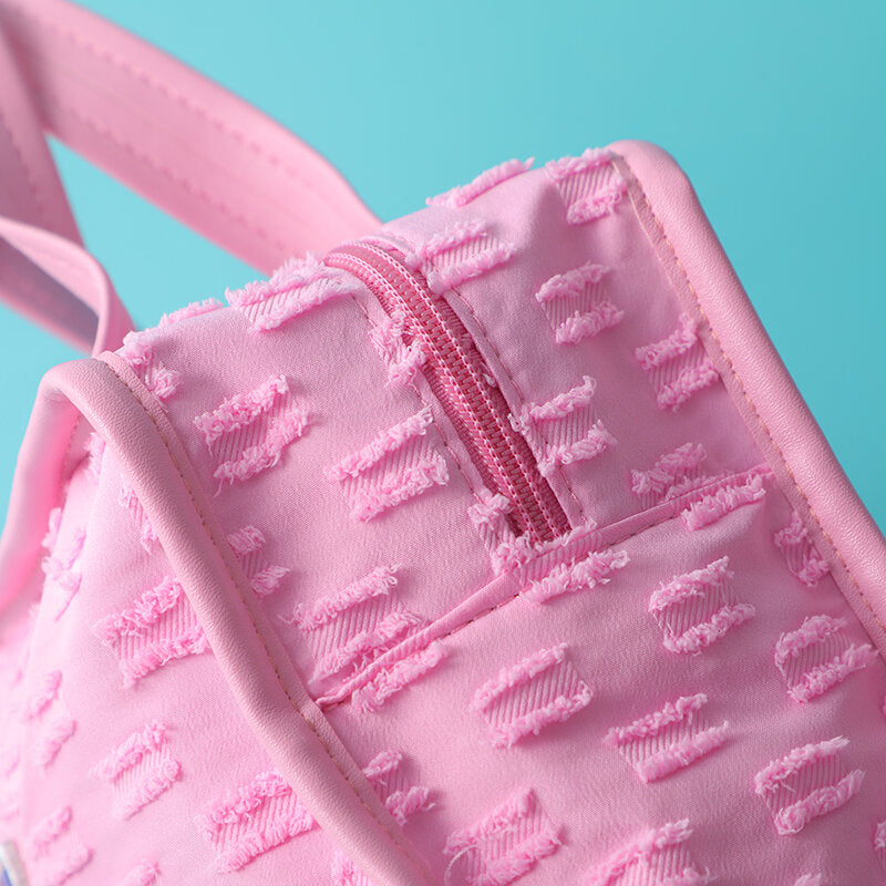 Borsa per il trucco di nicchia stile INS - rosa