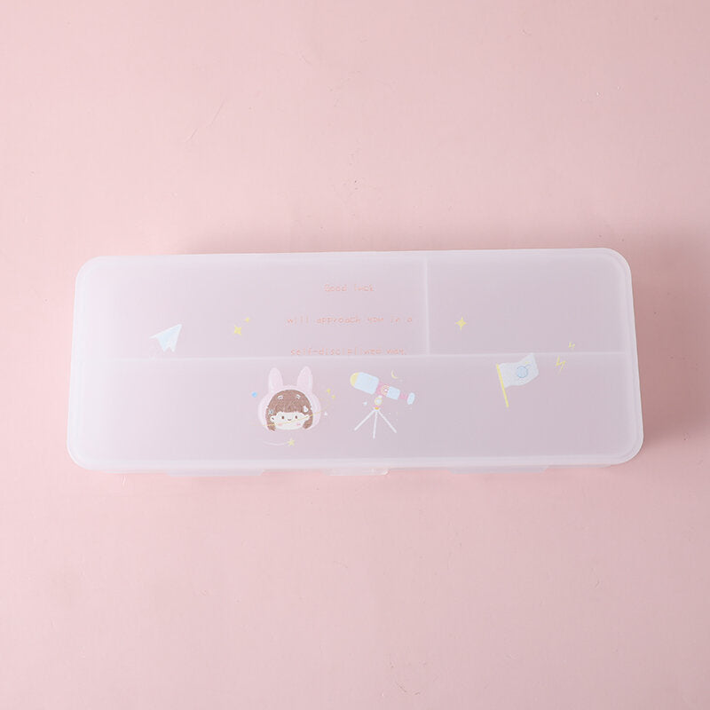 Astuccio di matite a doppio strato Happy Planet