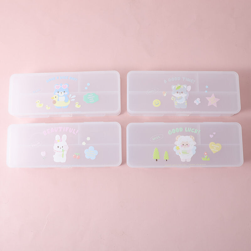 Astuccio di matite a doppio strato della serie Animals united