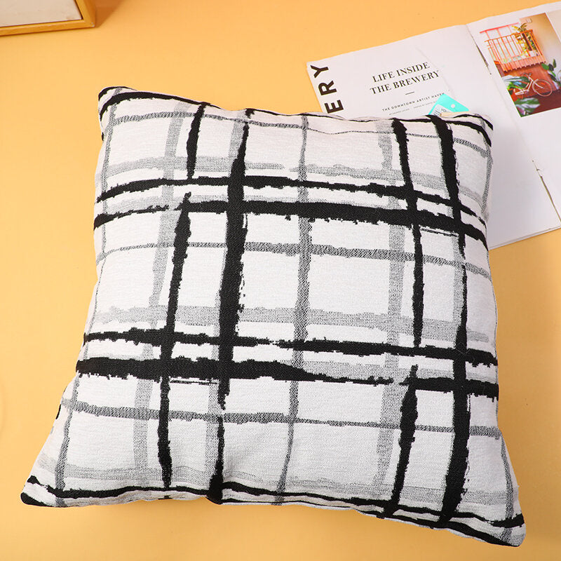 Cuscino decorativo semplice lavorato a maglia in stile nordico, modello B