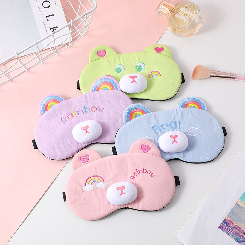 Maschera per gli occhi dell'orsetto arcobaleno