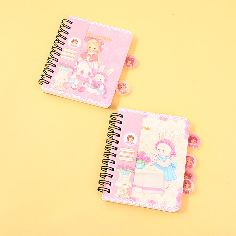 Uovo rotolo sorella rosa maniero PVC segnalibro bobina notebook A6-orizzontale linea pagine interne