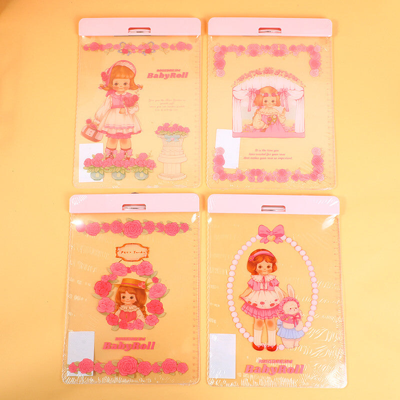 Clip per schedario in acrilico Egg Roll Sister Rose Manor