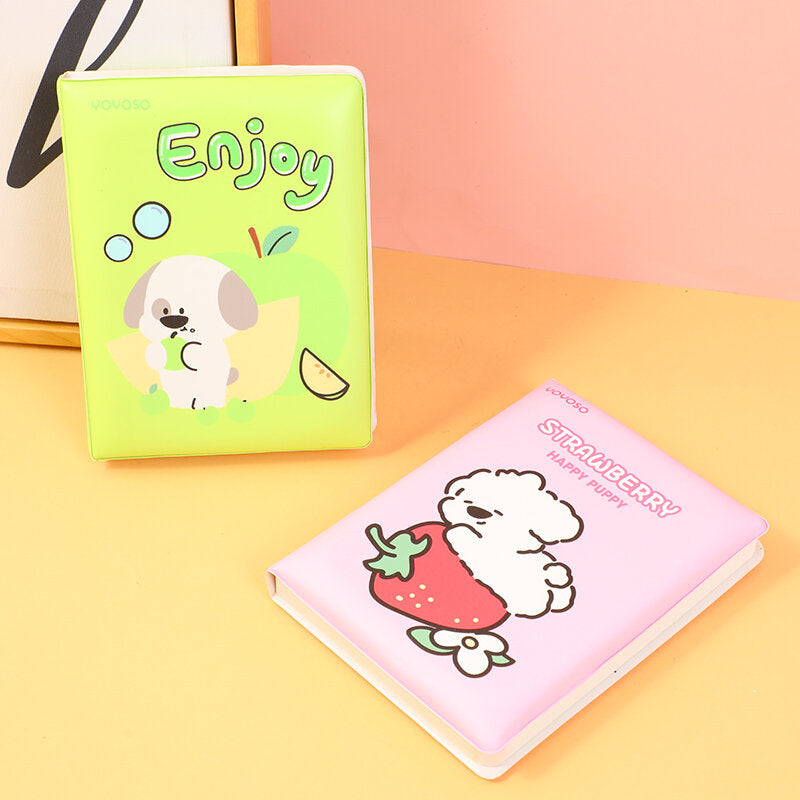 Il colorato e fruttato libretto tridimensionale antistress di Puppy Papi A5 - pagine interne a righe