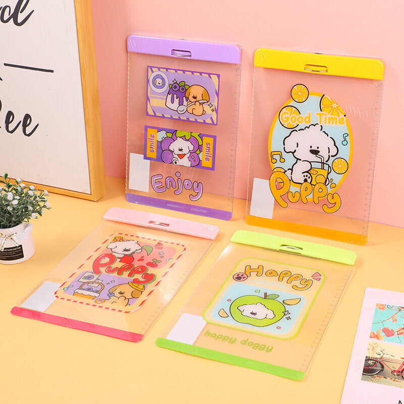 Portablocco acrilico colorato con cane papi fruttato