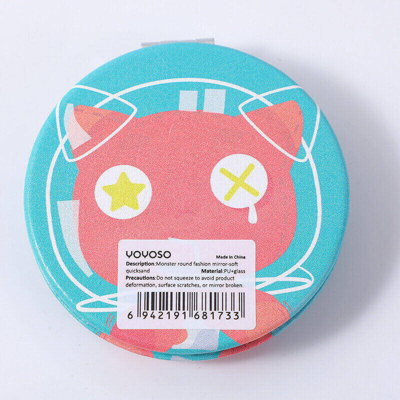 Specchio rotondo alla moda Monster-sabbia mobile morbida