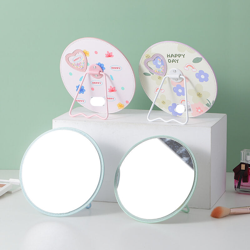 Simpatico specchio da tavolo rotondo a forma di fiore-1Pz