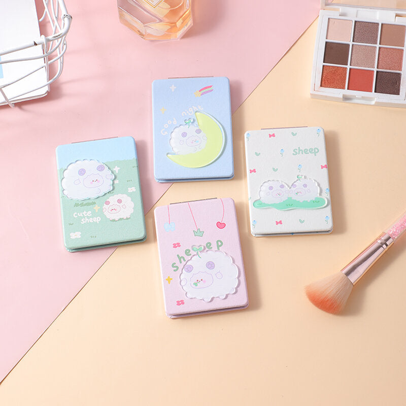 Specchio di moda rettangolare con agnello