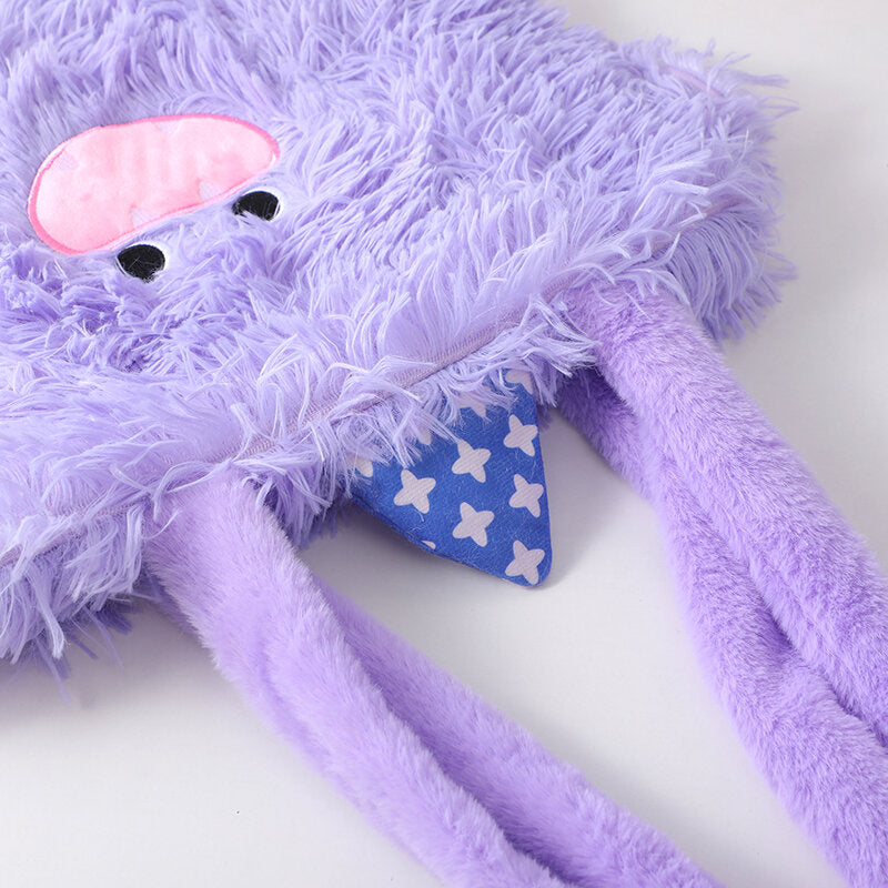 Borsa a tracolla in peluche a forma di mostro quadrato