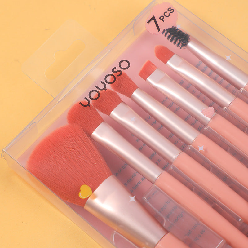 Morandi mini pennello trucco rosa-7pz