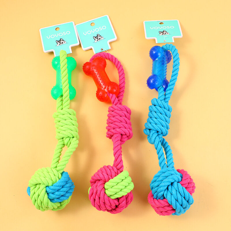 Gioco per cani con nodo a forma di palla di caramella