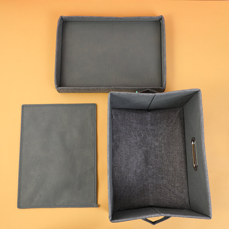 Scatola in cotone e lino con codichio-S