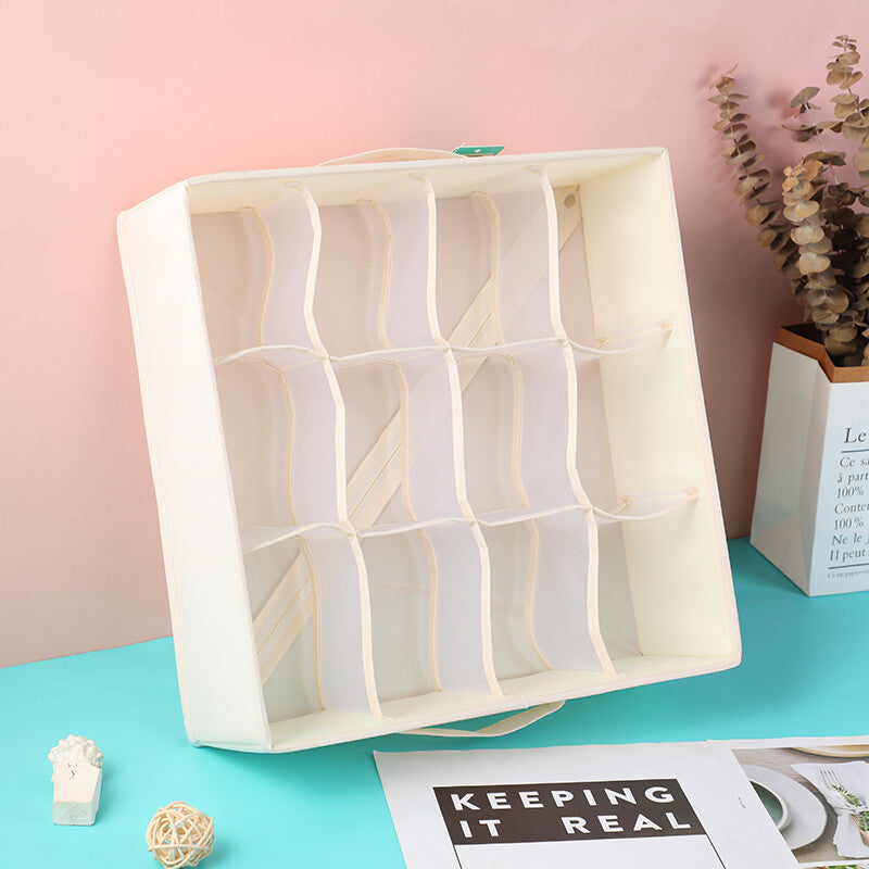 Scatola portaoggetti in tessuto Oxford a 12 scomparti