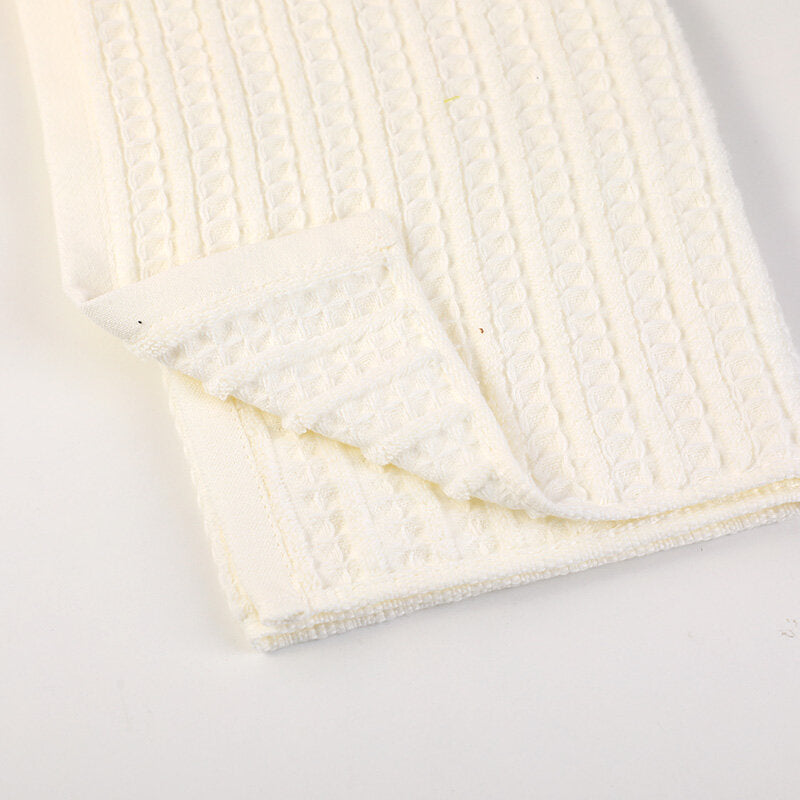 Asciugamano motivo alveare-beige