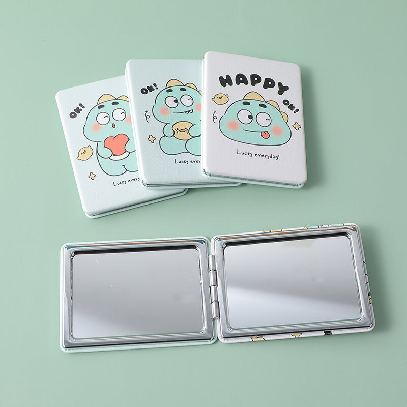 Happy cute dinosaur series-grande specchio quadrato di moda-1Pz