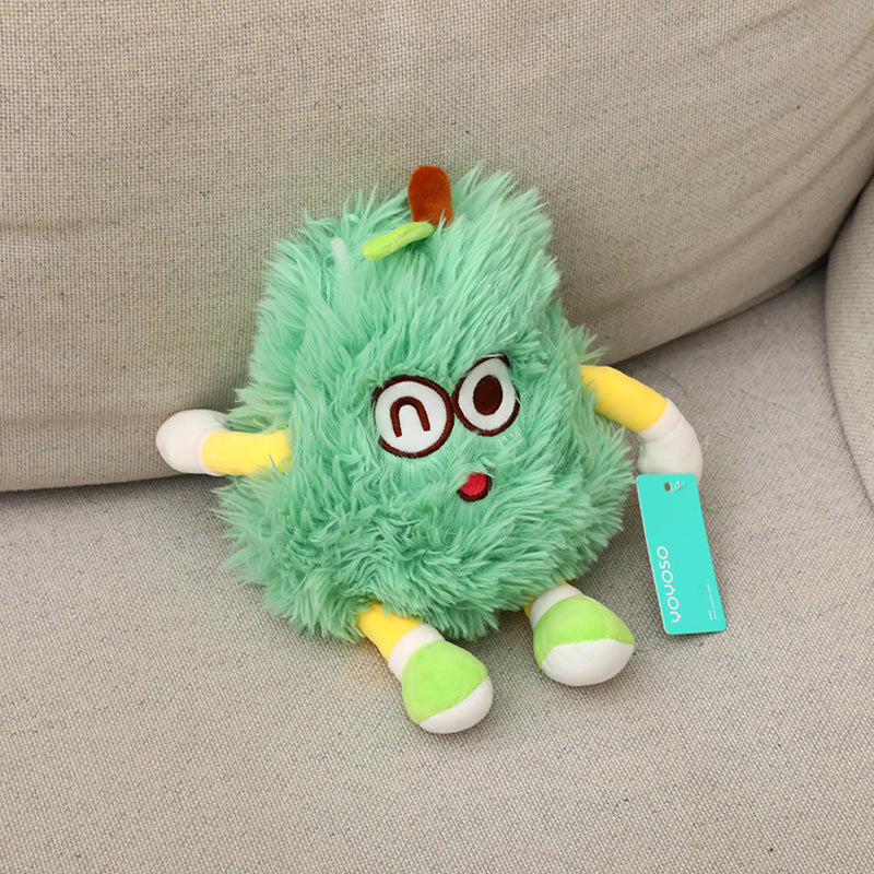 Bambola di peluche di frutta verde di buona fortuna-25cm