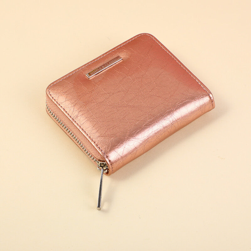 Borsa per carte a fisarmonica semplice ed elegante, rosa