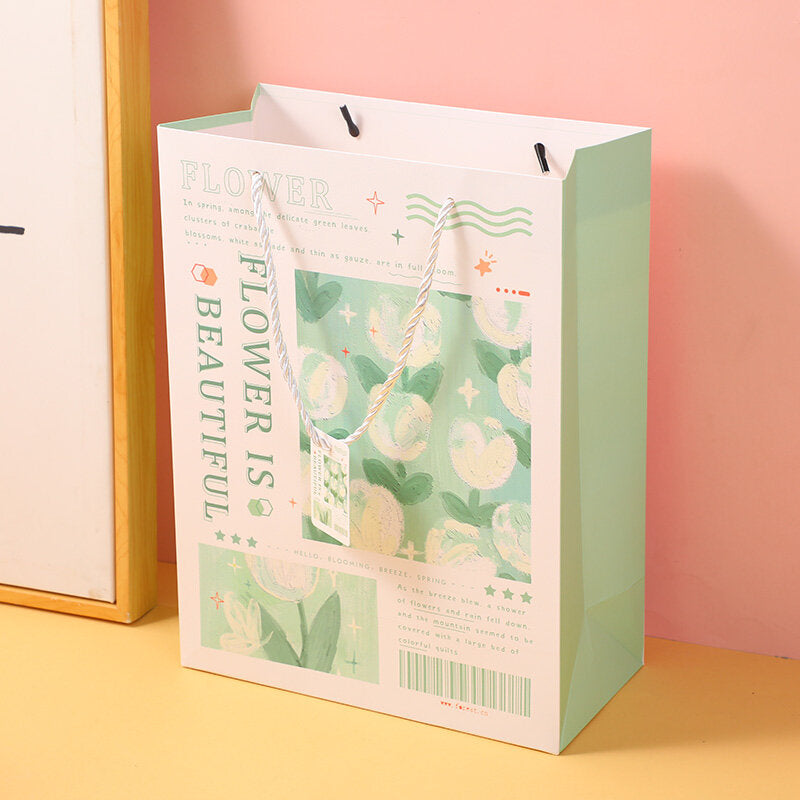 Borsa regalo verticale serie Flowers - grande