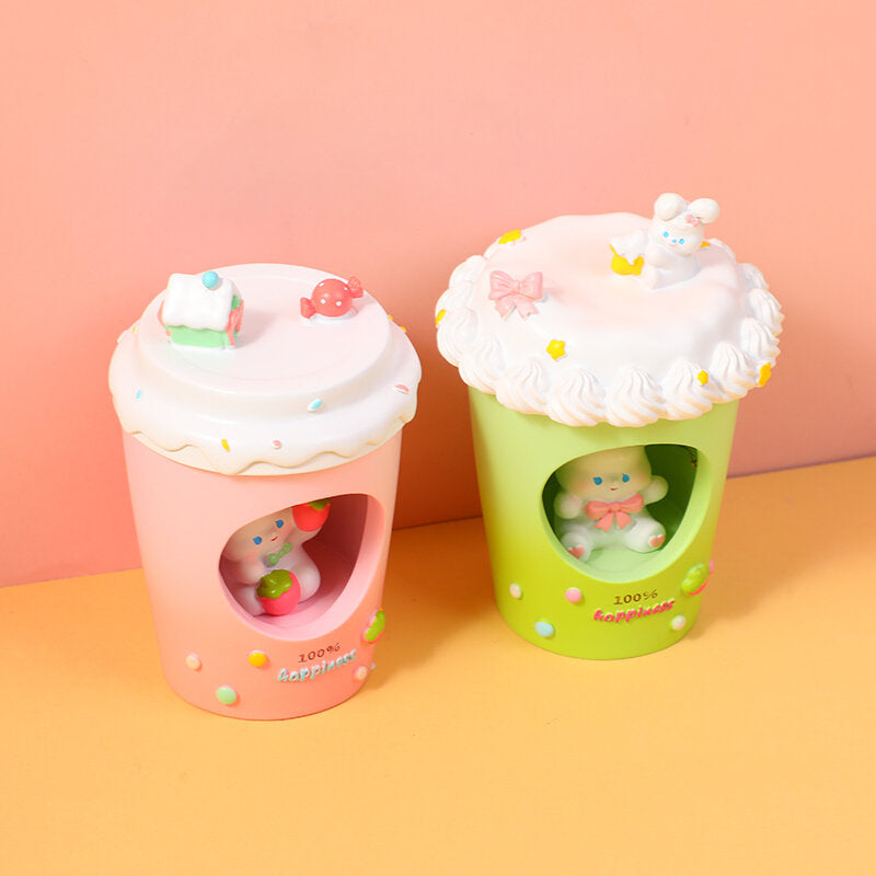 Decorazione a forma di tazza con orsetto