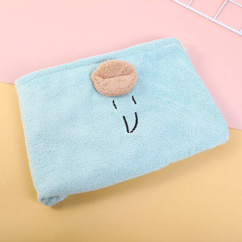 Morbida cuffia asciugacapelli ricamata