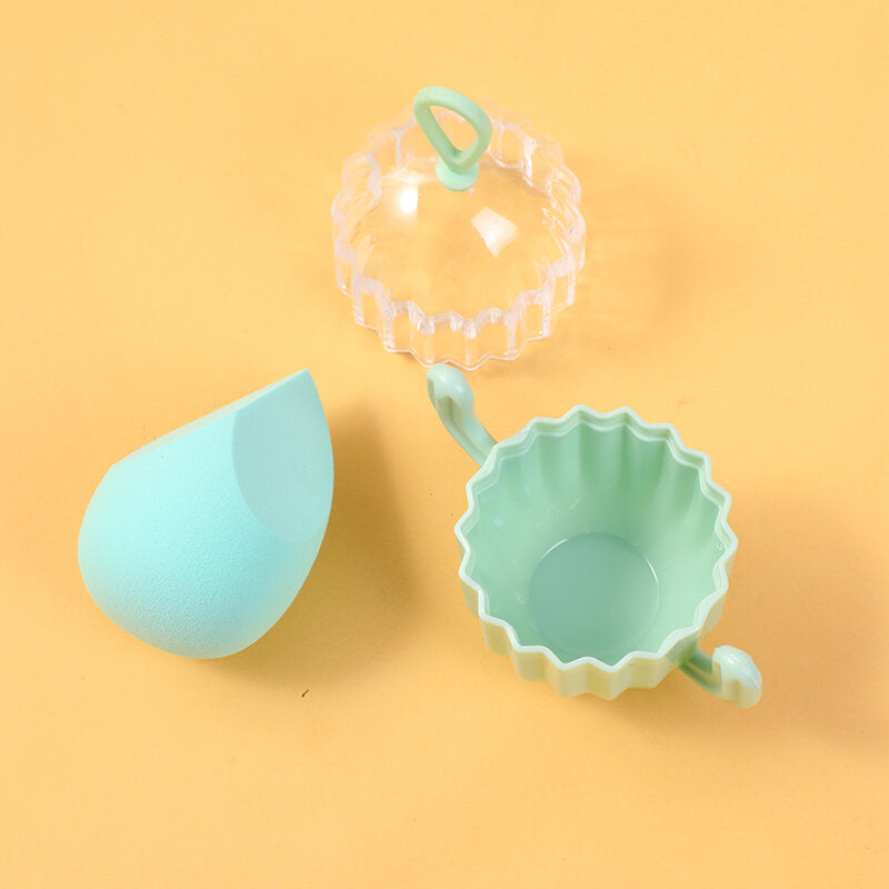 Spugna per il trucco di bellezza Cactus, verde