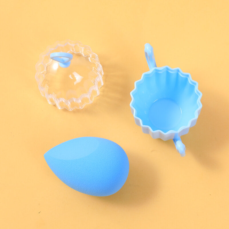 Spugna da trucco Cactus beauty blu