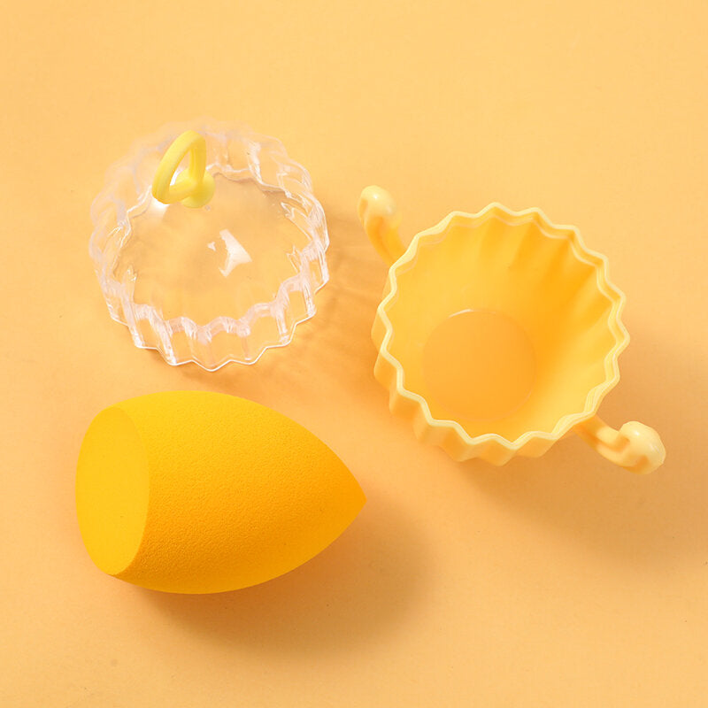 Spugna di trucco di bellezza Cactus, giallo