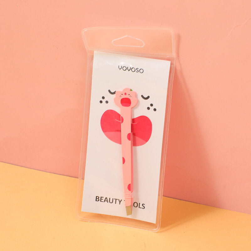 Pinzetta obliqua di sopracciglia in stile cartone animato -pz