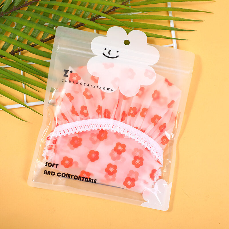 Cuffia da doccia con stampa a cartoni animati