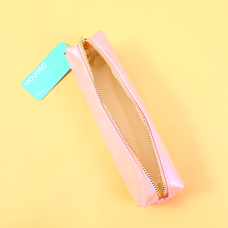 Borsa cosmetica a forma di penna di colore sfumato laser