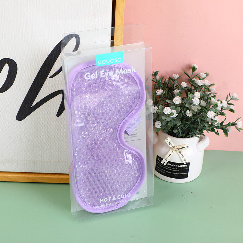 Maschera per gli occhi in gel tinta unita-viola