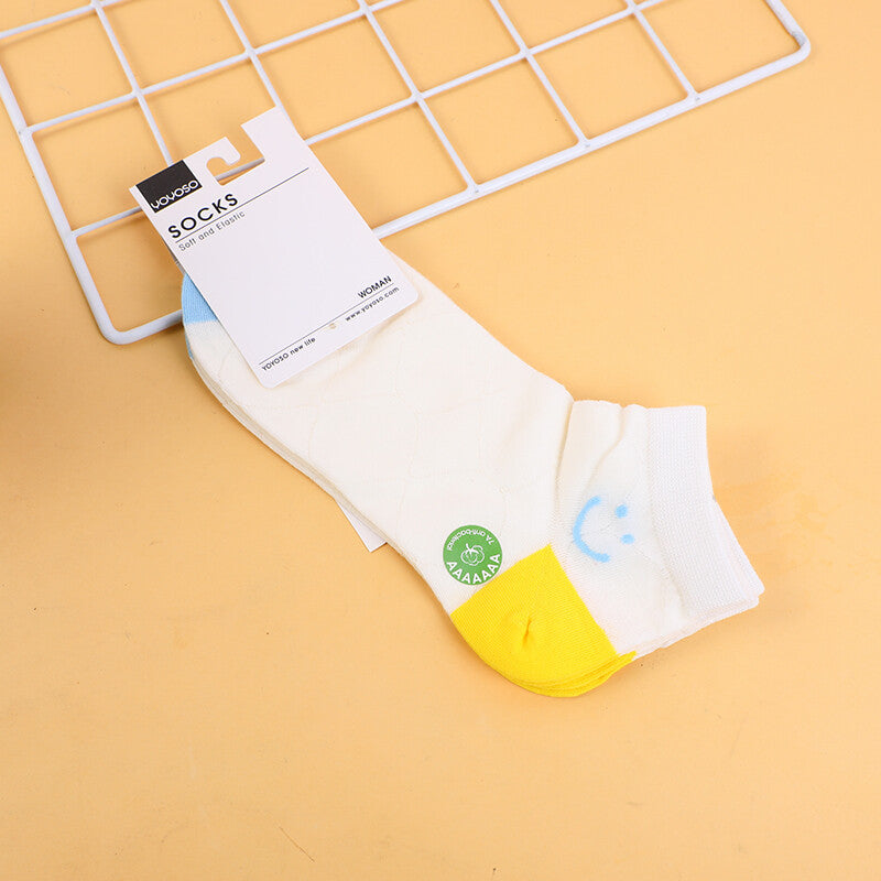 Calzini da donna con faccina sorridente - due paia