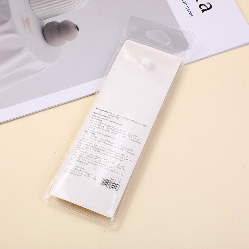 Rifinitore sopracciglia telescopico a doppia estremità Milk Tea Bear 2 pezzi