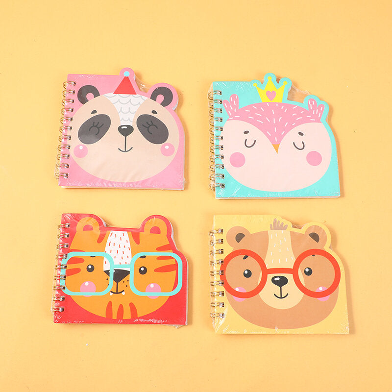 Cartoon cute pet styling coil notebook A6-pagine interne a linea orizzontale