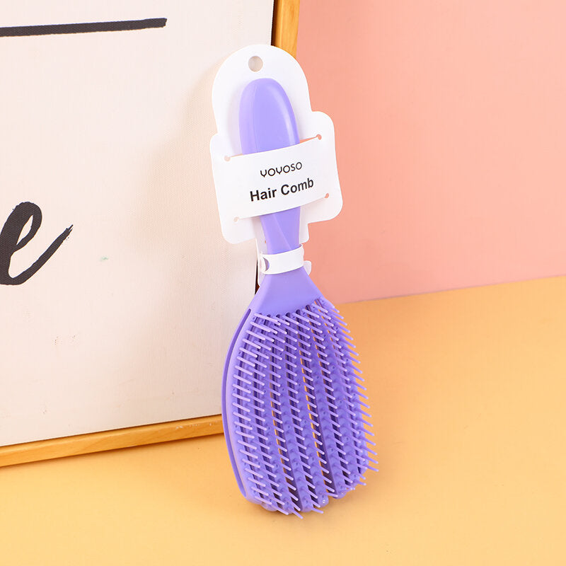 Pettine per lo styling a forma di conchiglia - viola